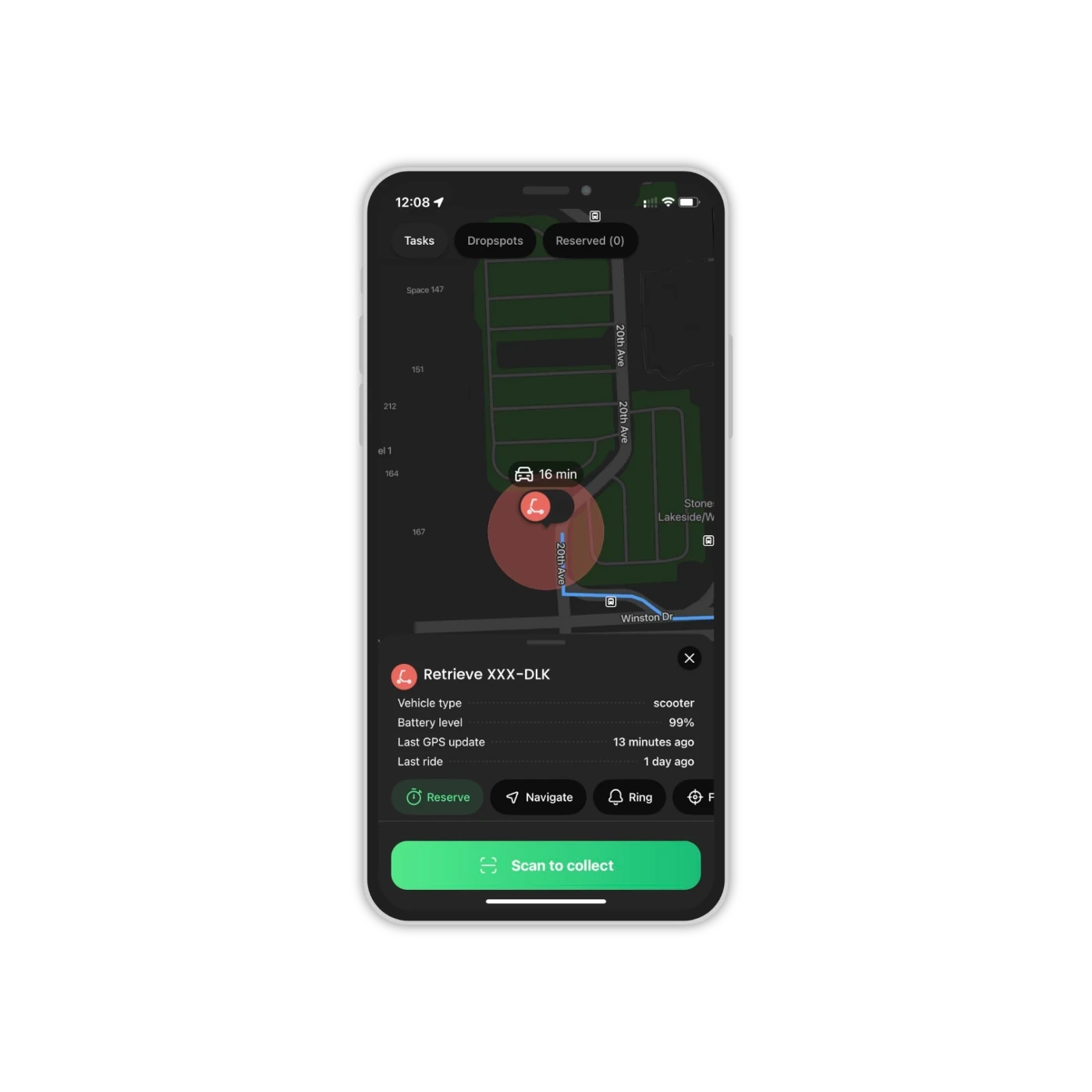 iPhone app meal approving plan screen